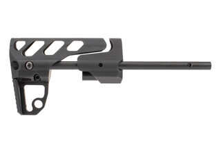 Odin Works close quarters rifle stock with black anodized finish is a lightweight AR-15 PDW stock.